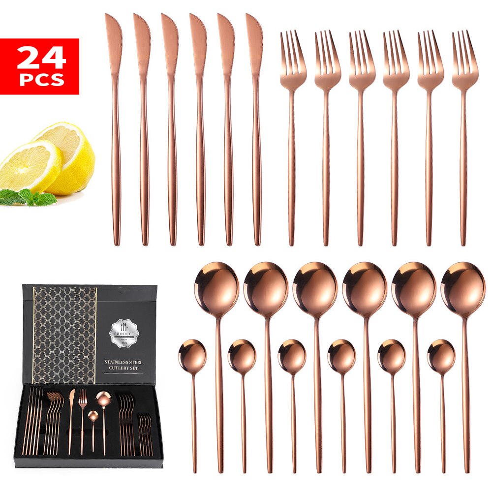 Atelier 24-Piece Stainless Steel Flatware Set