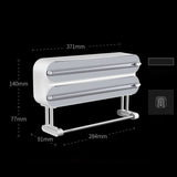 Wall-mounted plastic film cutter Adjustable baking tin paper cutter