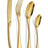Luxury 24-Piece 304 Stainless Steel Cutlery Set - Dishwasher Safe Silverware Julia M Home & Kitchen