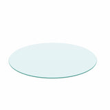 20" Inch Round Tempered Glass Table Top Clear Glass 1/4" Inch Thick Round Polished Edge Julia M Home & Kitchen