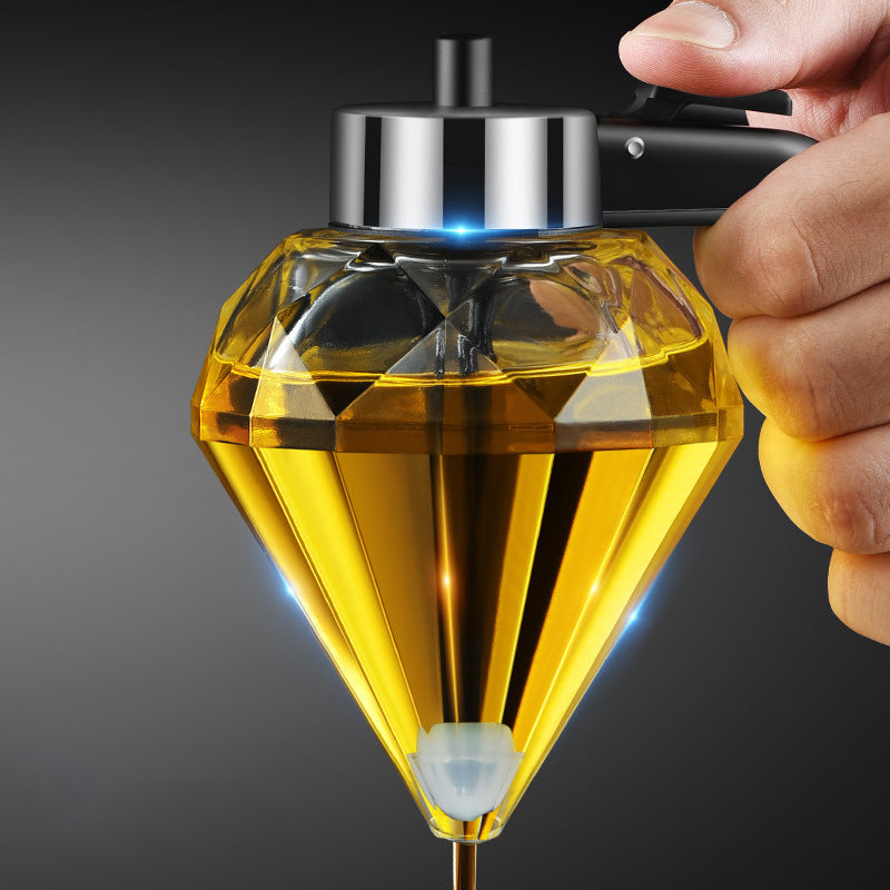 Diamond glass oil pot small oil bottle oil tank Julia M Home & Kitchen