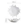 Pure White Creative Vegetable Bowl Salad Bowl Ceramic Bowl Plate Tableware Household Good-Looking Bowl Fruit Bowl Soup Noodle Dessert Bowl