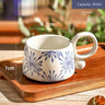 Hand-Painted Blue & White Ceramic Mug