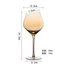 1pcs Nordic Golden Unleaded Crystal Wine Glass Luxury Amber Handmade Champagne Glasses Cocktail Goblet Set Bar Family Drinkware