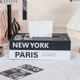 Book Style Tissue Box Napkin Holder Case Paper Box Container Fashion Hotel Storage Box Home Table Decoration Ornaments