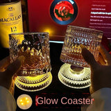 Luminous Rotating Whiskey Glass Tumbler