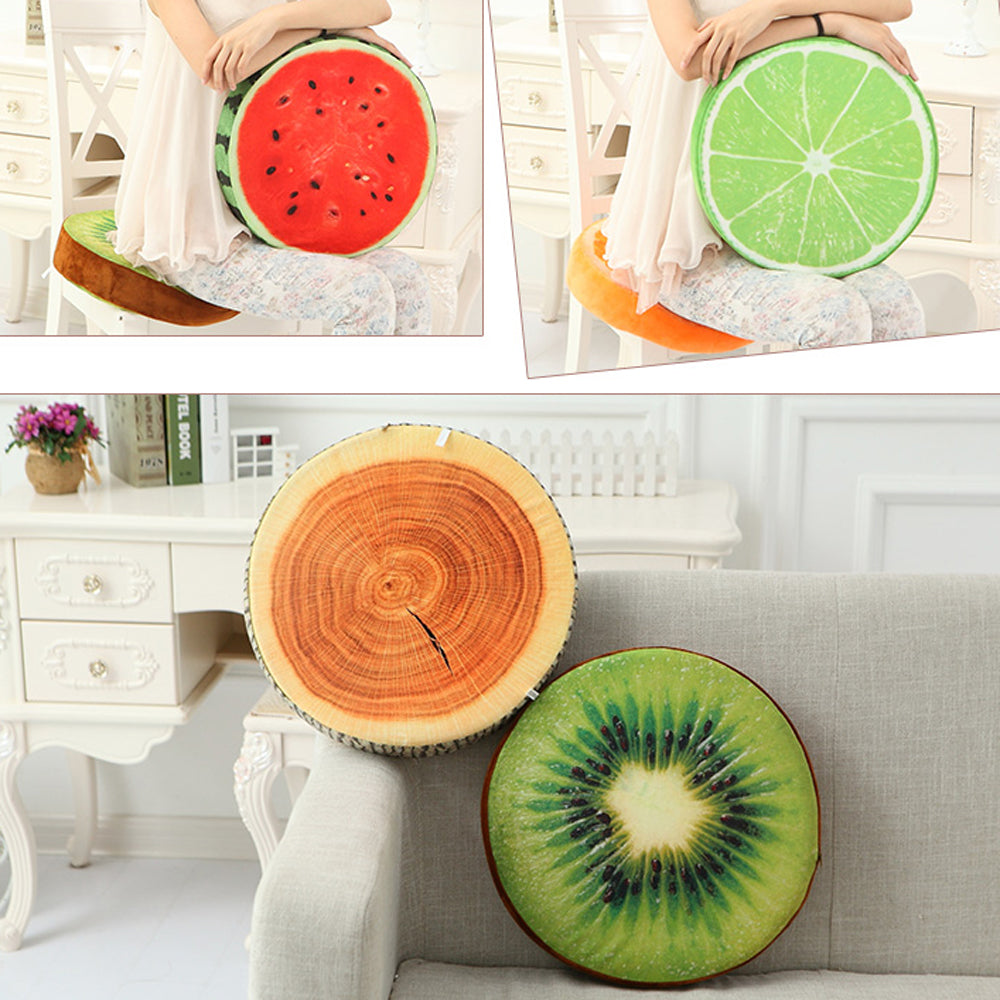 New Cute Creative 3D Summer Fruit PP Cotton Office Chair Back Cushion Sofa Throw Pillow Soft decorative pillows