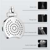 multi-function shower top spray rotating shower head four modes