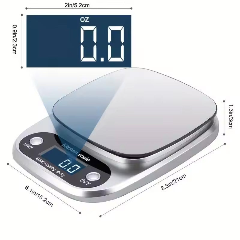 High-Precision Kitchen Scale: 10kg (for Food Baking/Jewelry), LCD, Multi-Function Julia M Home & Kitchen