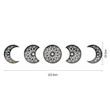 European Style 3D Stereoscopic Moon Phase Acrylic Mirror Wall Sticker