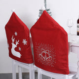 Christmas Bell Chair Cover Snowman Chair Cover Restaurant Bar Table Decoration