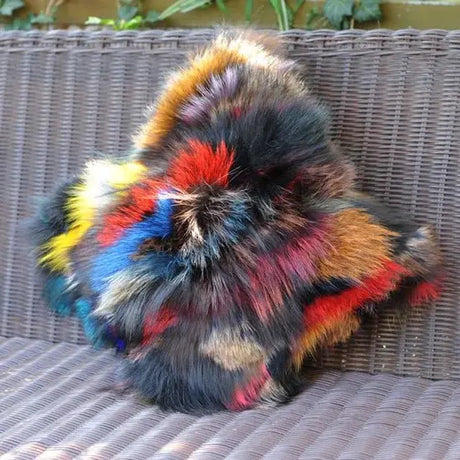 CX-D-96B New Products Silver Fox Fur Red Fox Fur Sofa Cushion Cover - Julia M LifeStyles