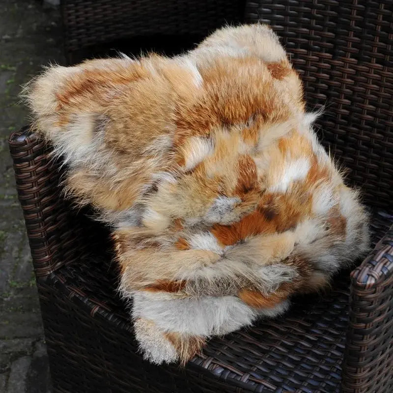 CX-D-96B New Products Silver Fox Fur Red Fox Fur Sofa Cushion Cover - Julia M LifeStyles