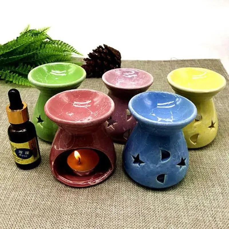 Ceramic Aromatherapy Lamp – Romantic Essential Oil Burner - Julia M LifeStyles