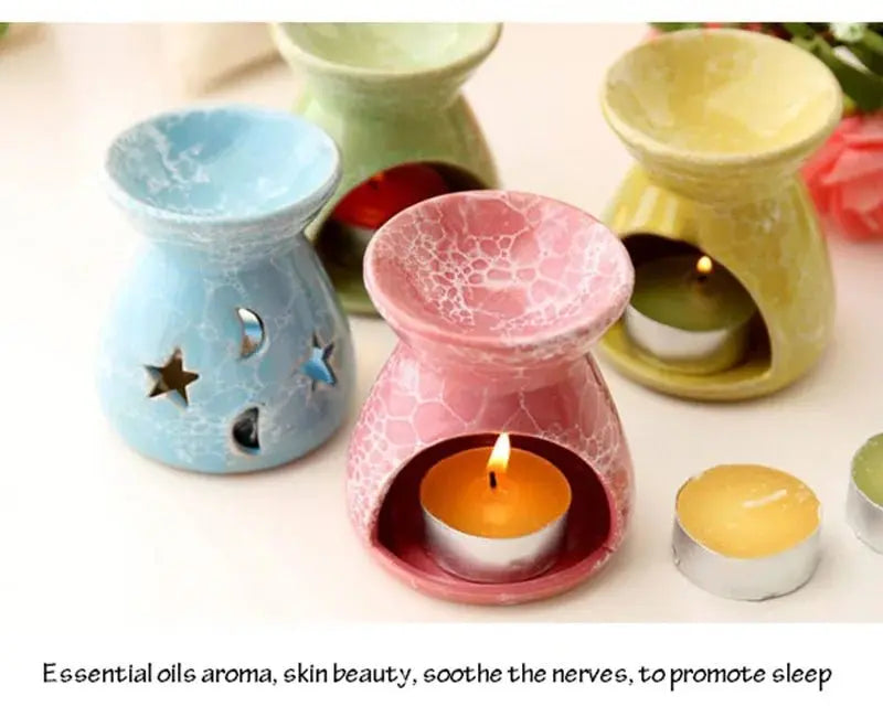 Ceramic Aromatherapy Lamp – Romantic Essential Oil Burner - Julia M LifeStyles