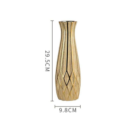 Ceramic Golden Vase - Elevate Your Home Decor with this Stunning Statement Piece - High-quality, versatile design for any style Ceramic Golden Vase - Elevate Your Home Decor with this Stunning Statement Piece - High-quality, versatile design for any style CJJT149557903CX Home Decor 41