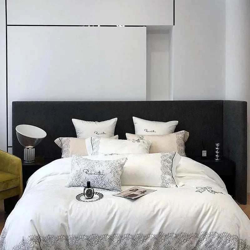 Champagne Romantic French Vintage Bedding Set - Julia M LifeStyles