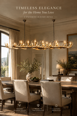 Alpine Lodge Linear Antler Chandelier