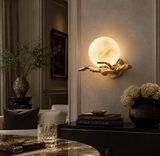 Carrara Marble Outdoor Wall Sconce