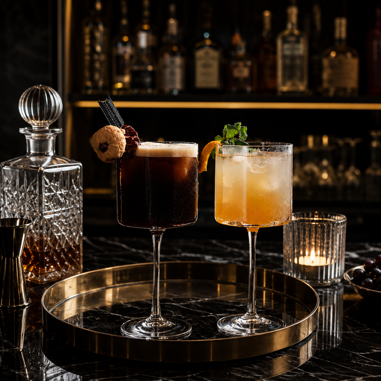 The Lumière Atelier™ Square Crystal Highball Glass ; Architectural Design for Elevated Entertaining