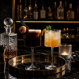 The Lumière Atelier™ Square Crystal Highball Glass ; Architectural Design for Elevated Entertaining