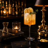 The Lumière Atelier™ Square Crystal Highball Glass ; Architectural Design for Elevated Entertaining