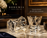 Gold-Accent Crystal Whiskey Glasses