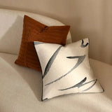 Classy Scandinavian Modern New Chinese Style Accessible Luxury Sofa Black and White Ink Painting Embroider Cotton Linen Classy Pillow Living Room Cushions - Julia M LifeStyles
