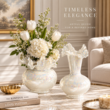 Modern Ceramic Decorative Vase – Dream White