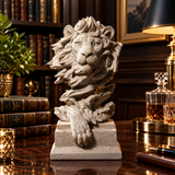 Abstract Art Lion Head Sculpture