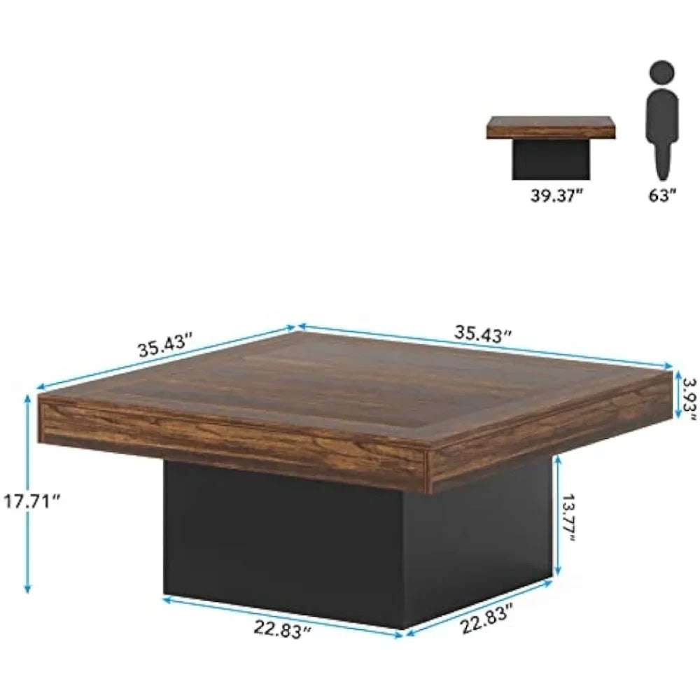 Coffee Table for Living Room Black Rustic Brown Square Coffee Table With LED Lights Tables Coffe End Café Furniture Coffee Table for Living Room Black Rustic Brown Square Coffee Table With LED Lights Tables Coffe End Café Furniture 1005006323105009-United States 306