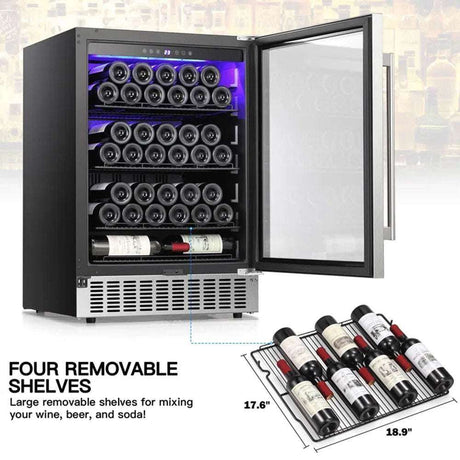 CoolServe 24" Digital Memory Beverage Refrigerator CoolServe 24" Digital Memory Beverage Refrigerator 3256805058834241-W51034C-United States-us wine fridges 860