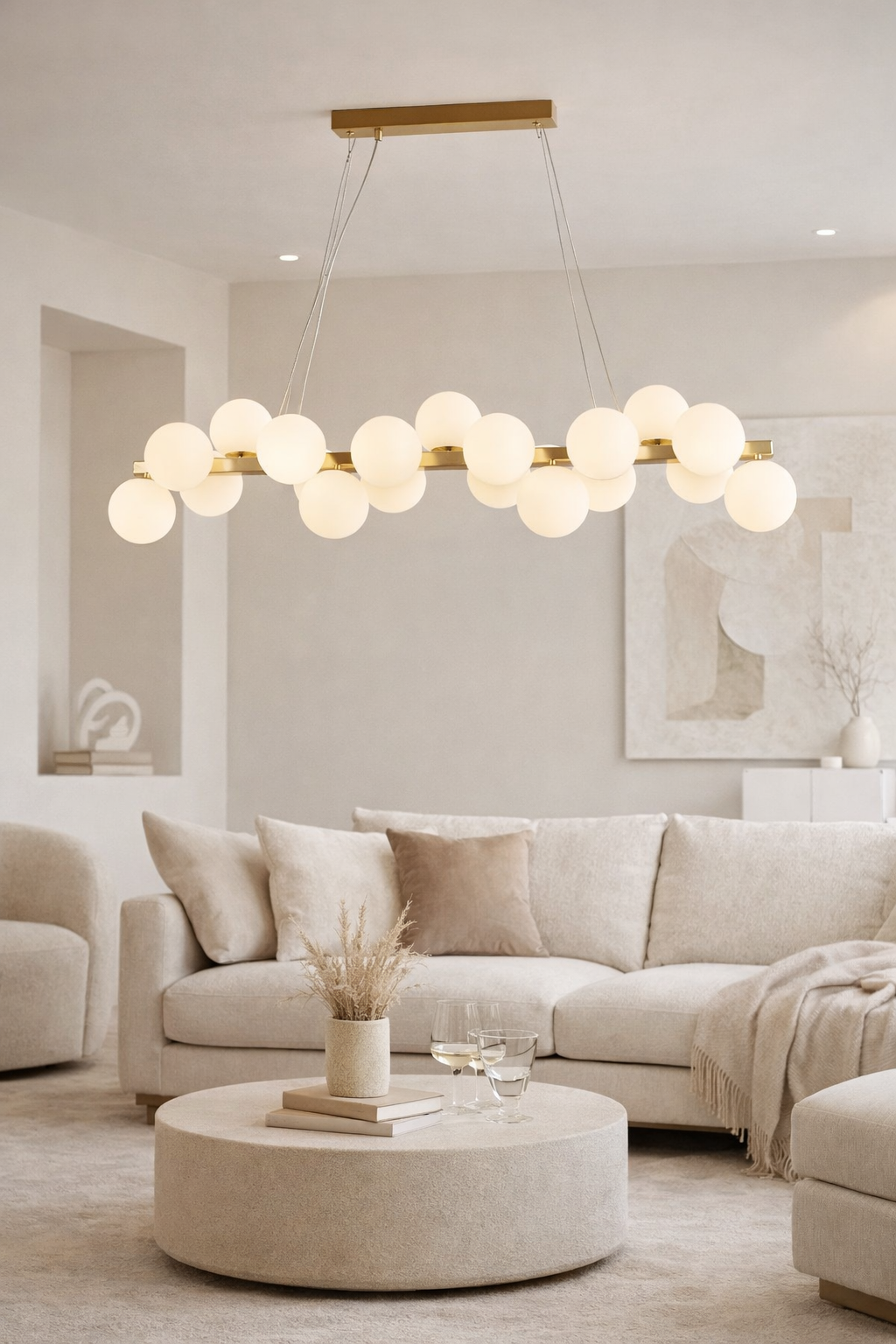 Aurelia Bubble Glass Pendant Chandelier