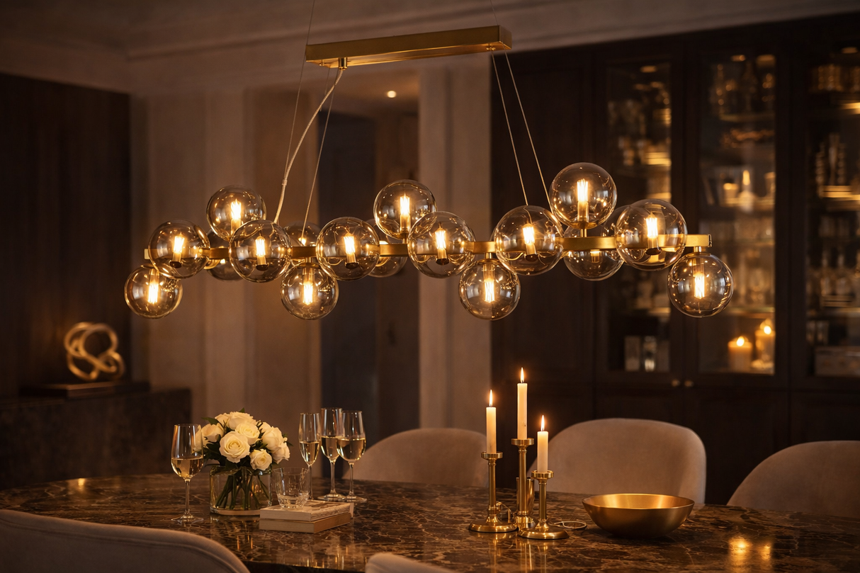 Aurelia Bubble Glass Pendant Chandelier