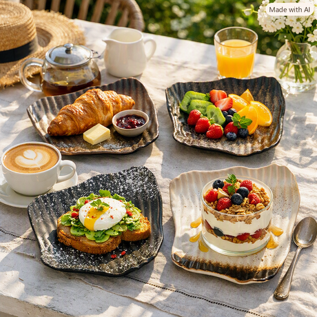Kanso™ Sculptural Porcelain Plate