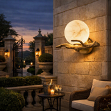Carrara Marble Outdoor Wall Sconce