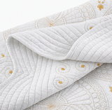 The Kensington Atelier™ | Embroidered Cotton Coverlet Set