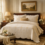The Kensington Atelier™ | Embroidered Cotton Coverlet Set