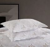 The Kensington Atelier™ | Embroidered Cotton Coverlet Set