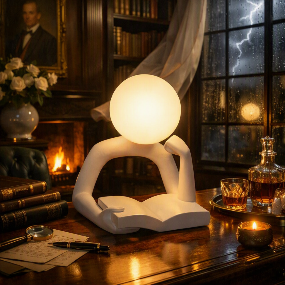 Élan Muse LED Sculpture Lamp | Abstract Resin Art Light