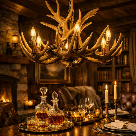Nordic Retro Antler Chandelier