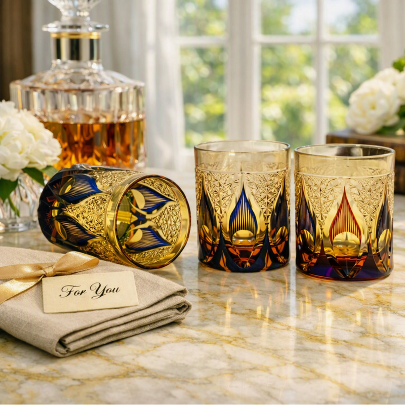 The Hikari Cut Crystal Whisky Glass