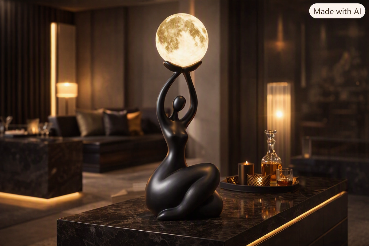 Élan Figure Sculptural Lamp | Modern Abstract Art Lighting