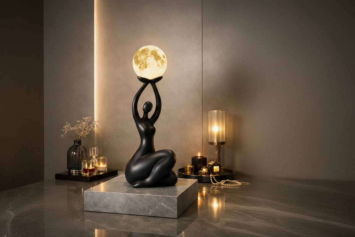 Élan Figure Sculptural Lamp | Modern Abstract Art Lighting