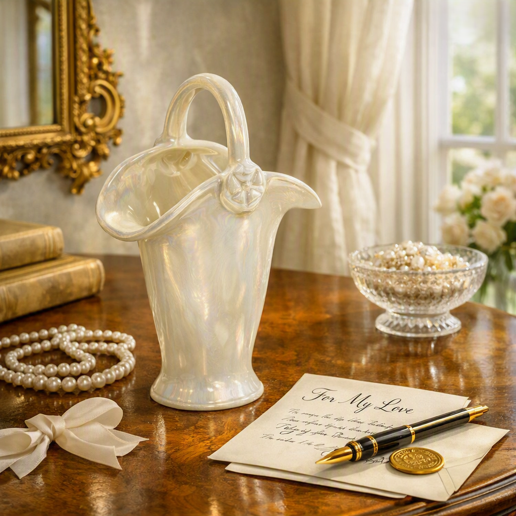 Modern Ceramic Decorative Vase – Dream White