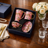 Jungle Cheetah Bone China Coffee Cup & Mug Set