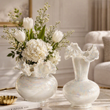 Modern Ceramic Decorative Vase – Dream White