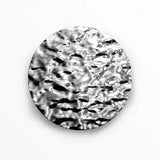 Corrugated Metal Mirror Wall Decor with Stainless Steel Pendant - Julia M LifeStyles