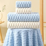 Cotton Towel Set with Hair-Drying Cap - Julia M LifeStyles