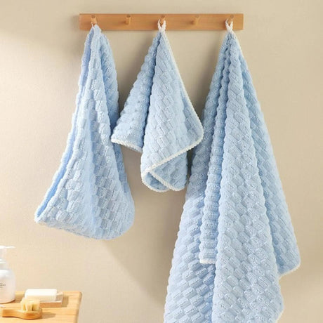 Cotton Towel Set with Hair-Drying Cap - Julia M LifeStyles